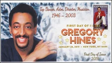 19-023, 2019, Gregory Hines, Digital Color Postmark, FDC, Black Heritage