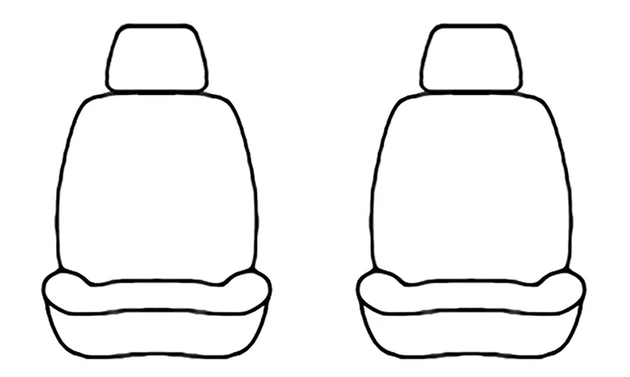 FUNDAS DE ASIENTO DELANTERAS SCOTTSDALE AJUSTE PERSONALIZADO para Nissan Versa 2020-2021 Sedán Foto 2 de 2