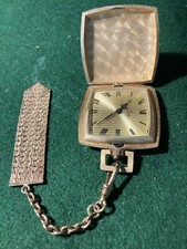 Beautiful Vest Pocket Watch And Fob