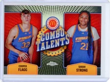 2024 Topps McDonald's Chrome COOPER FLAGG SARAH STRONG Combo Talents Refractor