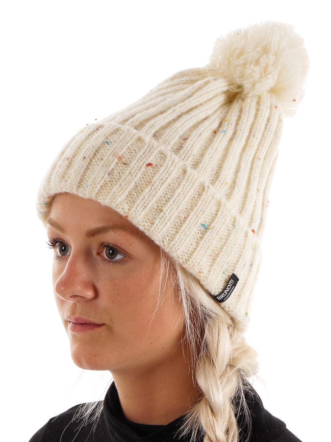 Brunotti Gorro De Invierno Kendone Blanco Con Pompon Cálido