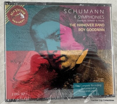 New Sealed 2 CD Box Set Schumann 4 Symphonies Overture Scherzo Finale Hanover