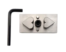 Heart Shape Disc Cutter- Set of 2 Punches Different Sizes - Size: 25mm & 28mm