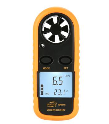 GM816 Digital Handheld Portable Anemometer Wind Speed Meter Thermometer Sailing
