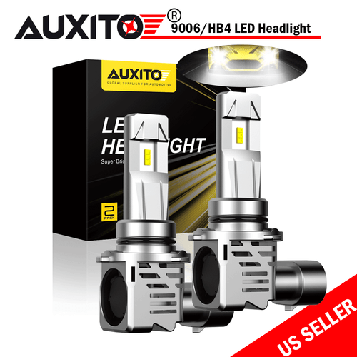 AUXITO Pair LED headlight Kit 9006 HB4 6500K Xenon White Low Beam bulbs 24000LM