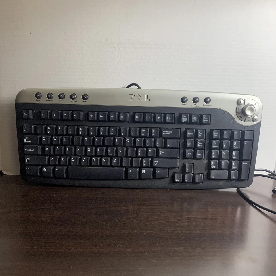Dell PS2 Multimedia Keyboard Black & Silver RT7D30 2R400 - Image 3 of 4