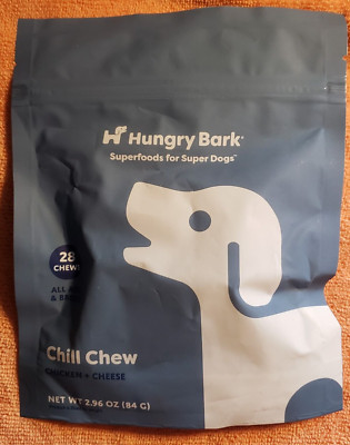 Hungry Bark - Chill Chew - chicken + Cheese - 28 count - 2.96 oz - Best 7/2026