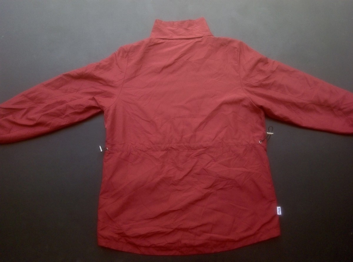 FILA Windbreaker Rare Jacket Logo Spell out Zipped Up Hip