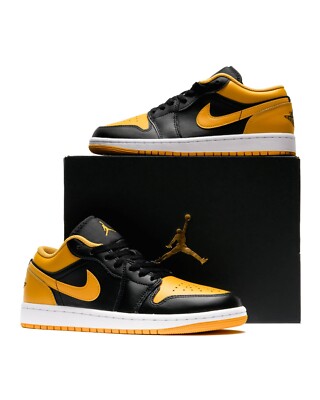air jordan 1 low black yellow