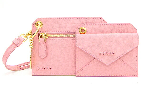 【箱あり・即日〜翌日発送】プラダ　パスケース　PRADA ピンク 楽天市場】【中古】PRADA（プラダ）1PP122 サフィアーノレザー