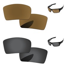 Lenslog Black Bronze Polarized Replacement Lenses For-Oakley Eyepatch 1 2