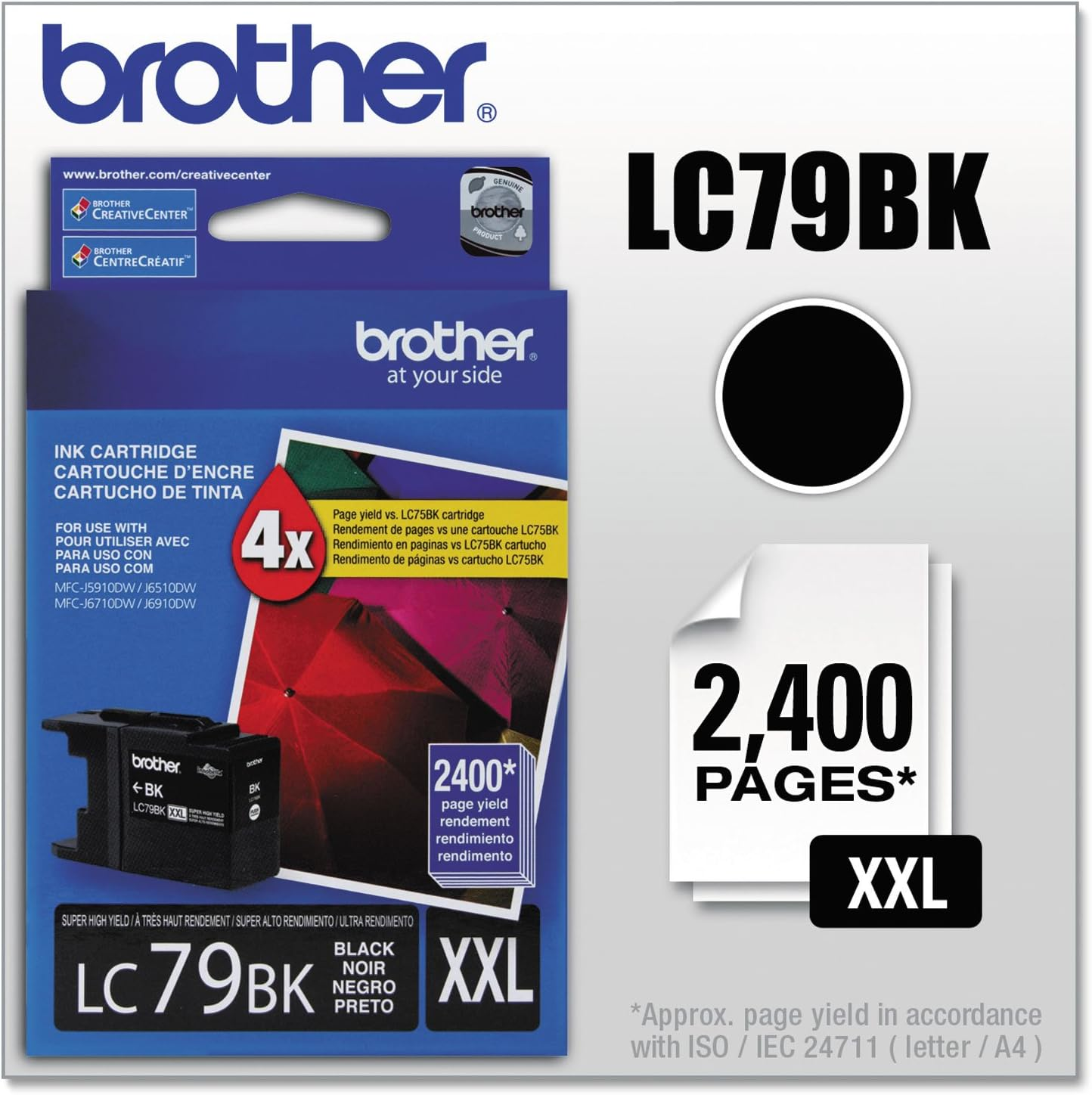 Printer LC-79BK Super High Yield (XXL) Cartridge Ink - Retail Packaging-Black-image
