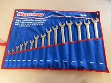 COMBINATION WRENCH SET METRIC 15-PIECE 12 POINT WESTWARD **NEW UNOPENED** 4JMA8