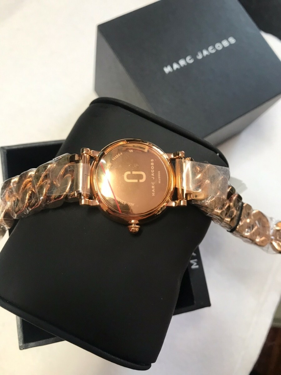 Marc Jacobs クラシック　mj3595 ローズゴールド Marc Jacobs MJ3595 Classic Rose Gold Tone Steel 28mm Chain style