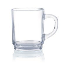 Transparent Becher  Luminarc Kaffeebecher Glühweintasse Hartglas 250 ml