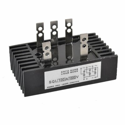 Amico SQL 100A Amp 1000V 3 Phase Diode Metal Case Bridge Rectifier TS