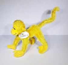 VTG 2004 WishPets Harry Yellow Monkey Bendable Posable Plush Stuffed Toy 11" EUC