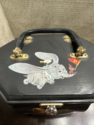 Vintage wooden octogon box purse Disney Dumbo - Picture 22 of 22