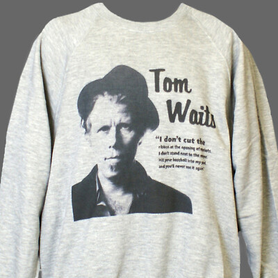 Tom Waits Blues Indie Punk Rock Sweatshirt Pullover Unisex Grau S-3XL