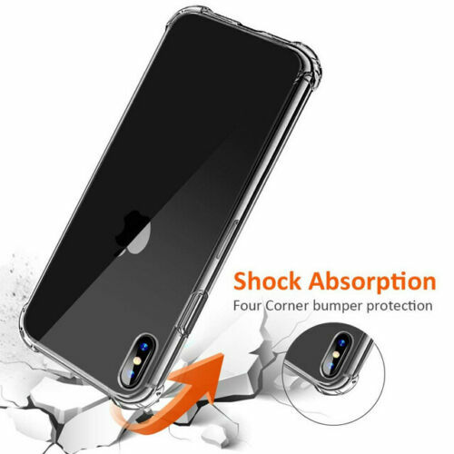 CLEAR CASE für iPhone 12 11 Pro Max Mini XS XR SE X 8 7 Schutzhülle Silikon Cover - Bild 7 von 7