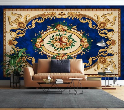 3D Rose Pattern E2977 Wallpaper Mural Paper Wall Print Indoor Murals CA Honey