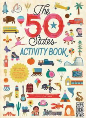 50 States: Activity Book : Maps of the 50 States of the USA by Gabrielle Balkan