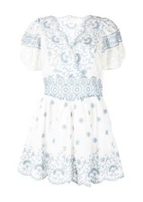 LoveShackFancy Valente Broderie-Anglaise Mini Dress Size 6 AU Preloved