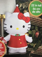 Sanrio Hello Kitty Christmas Desk Table Top Airblown Inflatable NEW 22in Tall