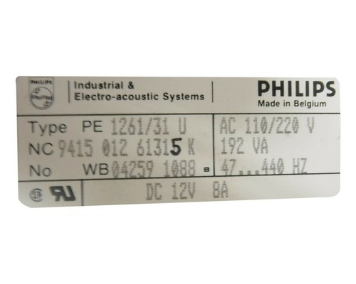 PHILLIPS PE 1261/31U 192 VA 9415 012 61315 - Zdjęcie 2 z 4