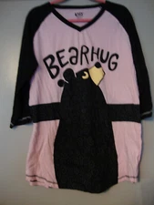 "BEAR HUG" TALL TEE PJ TOP by LAZY ONE- SIZE XL