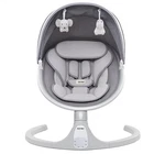 Baby Swing with Remote Control, Grey Fabric Seat, Musical Mobile with Moon...