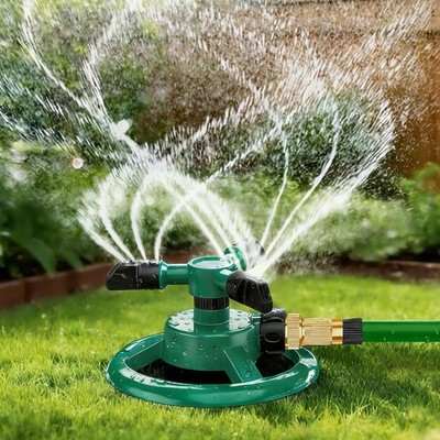 Rasensprenger 360 Grad Sprinkler Gartensprenger Wasser Garten Bewässerung