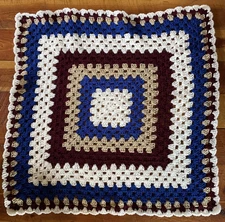Homemade Crocheted Lap Throw/Arm Chair Afghan 31 ½" x 31 ½"