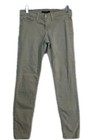 Flying Monkey Jeans Womens 29 Olive Green Midrise Stretch USA Modern Skinny Chic — photo 1