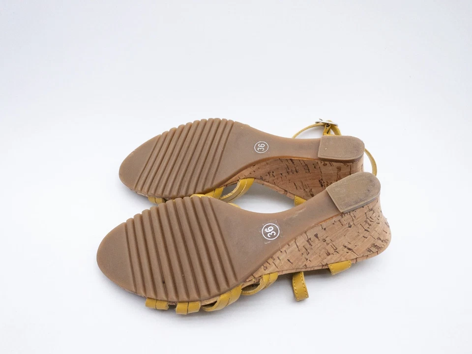 Daniel Hechter Mujer Tacones Zapatos Cuero Amarillo Talla 36 Ue Art. 34780-20 - Imagen 4 de 4