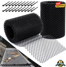 Plastic Gutter Guard Mesh Roll with 20 Clips Leaf Stopper for Roof Drain