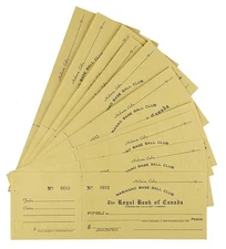 1950 Marianao BaseBall Club (Havana - Cuban League) Ticket Check Collection (20)