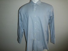 Men's Brooks Brothers Madison NON-IRON 16.5-33 Blue  White Striped Dress Shirt