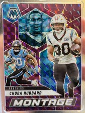 Panini Mosaic Montage Chuba Hubbard #16 Purple Mosaic Prizm Panthers /49 2025