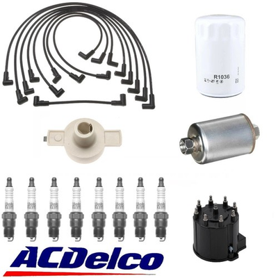 #ad Fits 87 93 GMC 1500 Pick Up 5.7L Spark Plug Wires Filters Cap Rotor Tune Up $191.93
