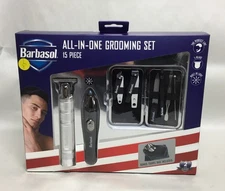 BARBASOL All in one Body Grooming Kit, Men's 15 pc. Gift Set, New