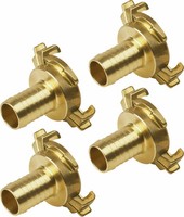 Meister Schnellkupplung SchlauchstüCk 3/4 Zoll Messing 4Er Set