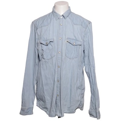 L.O.G.G by H&M, Jeanshemd, Größe: XL, Blau, Baumwolle, Einfarbig, Denim #BGO