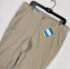 Columbia Insect Blocker Cargo Pants Mens 38x34 New Beige Straight