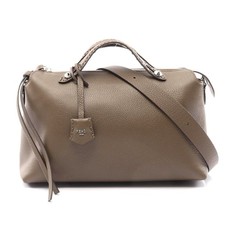 Fendi By The Way Large Leather Handbag Women Green One Size