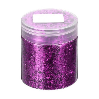 Gold Foil Flakes for Resin, 3g Metallic Foil Flakes for Nail Art, Purple