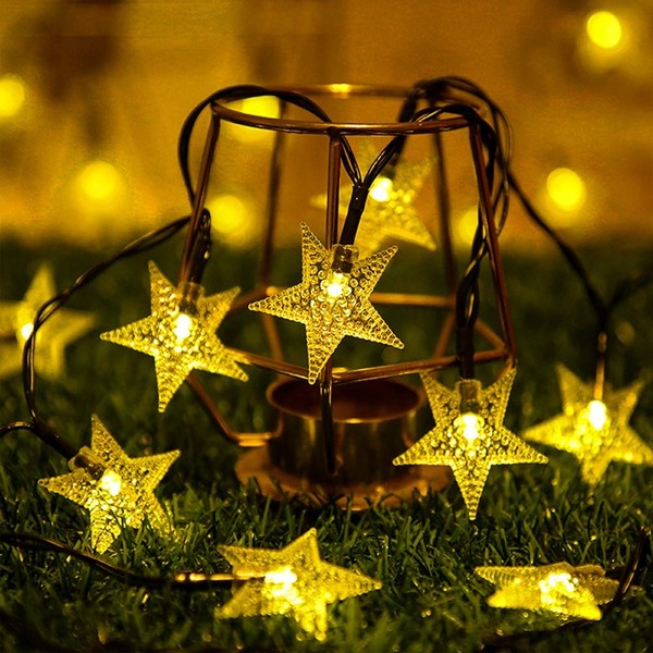 Solar Lichterkette 100 LED Sterne AußEn Wasserdicht IP65 12M Garten Party-image