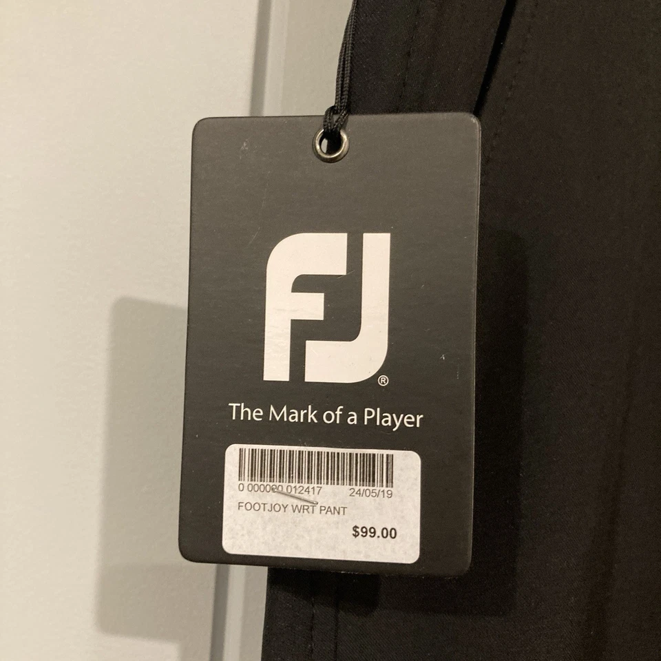 Footjoy Golf Pants Mens W38 L29 Black WRT Extreme Hemmed FJ Stretch with tags - image 4 of 4