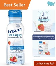 Support Recovery with Ensure Strawberry Liquid Carbohydrate Drink - 4 x 10 oz