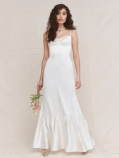 NEW NWT Reformation Venetia Silk Wedding Maxi Dress in Ivory Size 12